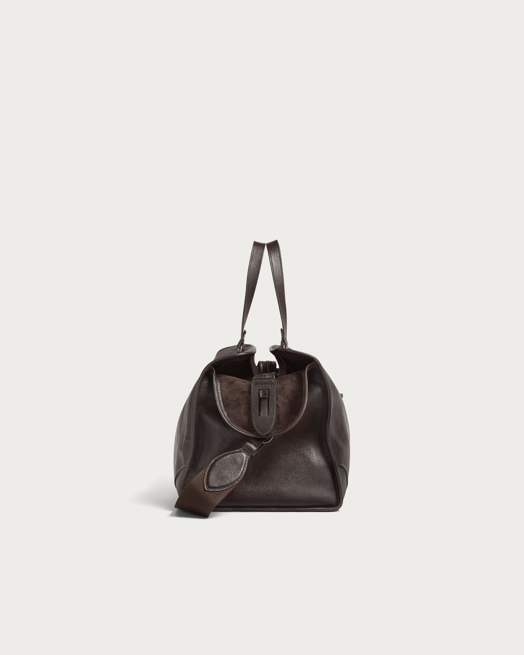 Overnight Travel Bag, Dark Brown, hi-res