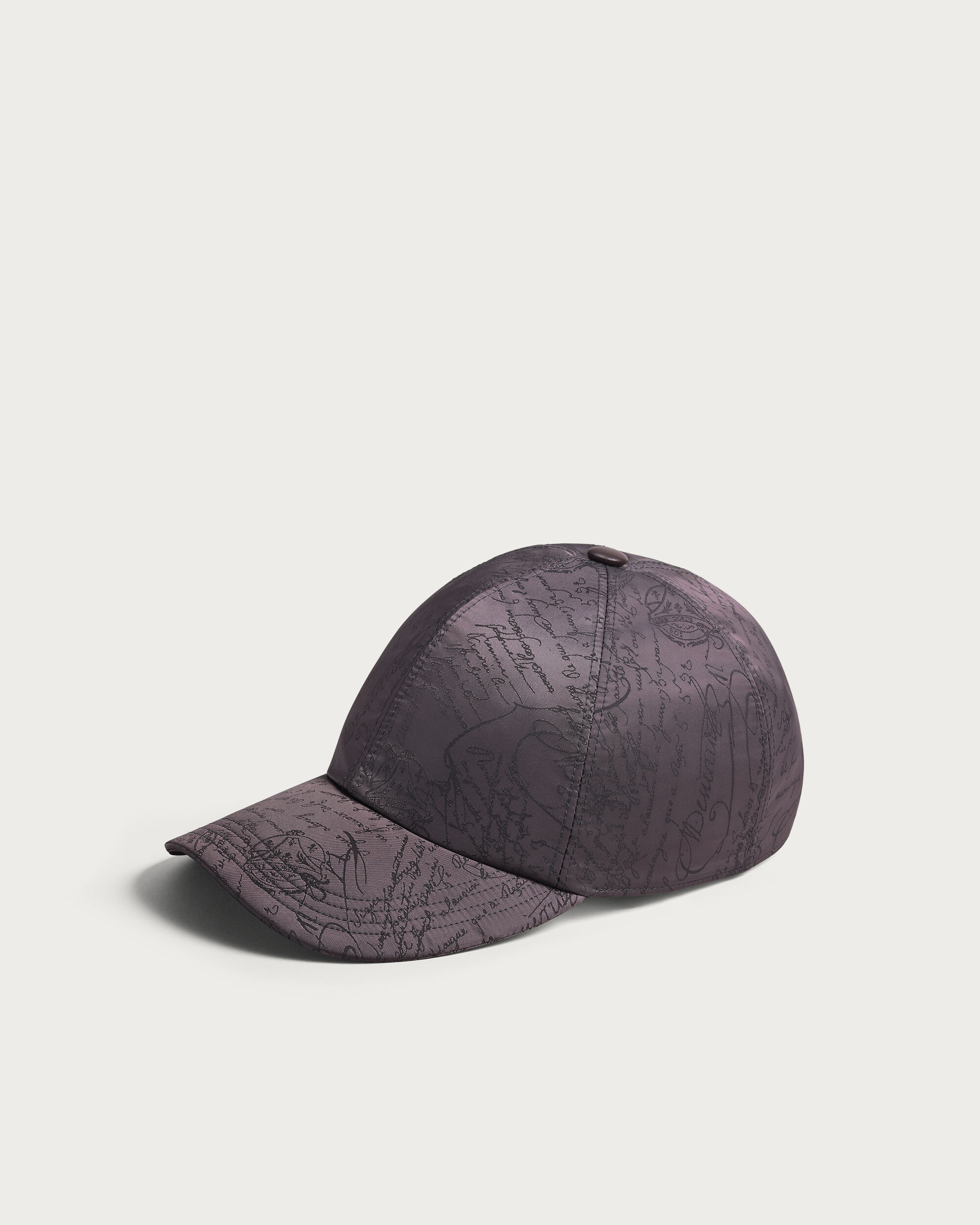 Scritto Pattern Baseball Cap, Warm Grey, hi-res