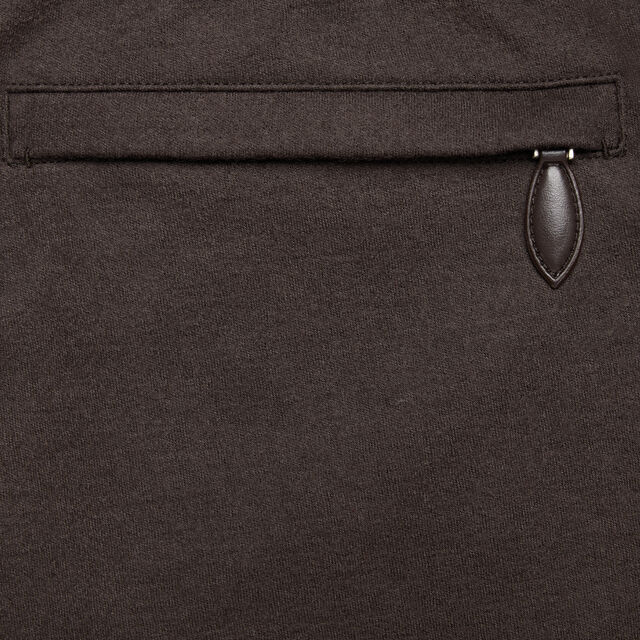 Jersey Wool Pants, CHOCOLATE BROWN, hi-res 6