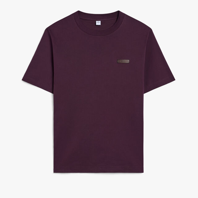 Leather Tab T-shirt, PURPLE GRAPE, hi-res 1