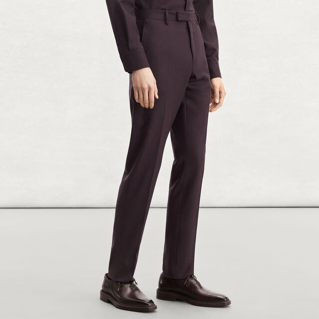 Alessandro Wool Trousers, NERO BORDO, hi-res 2
