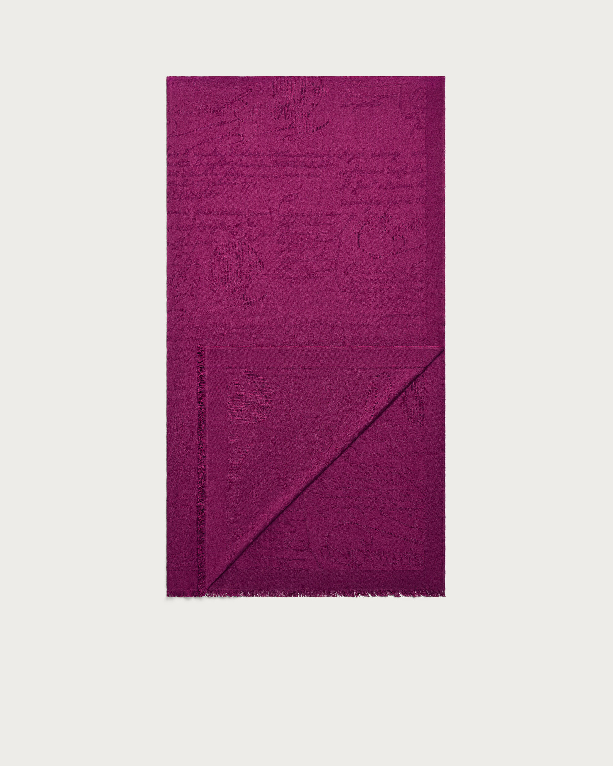 Scritto Pattern Scarf, Purple Fushia, hi-res