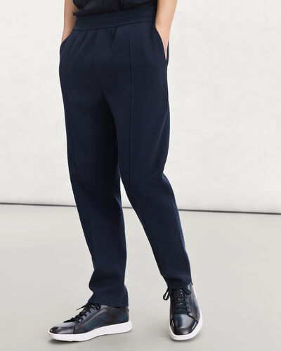 Double Face Knitted Pants, Cold Night Blue, hi-res