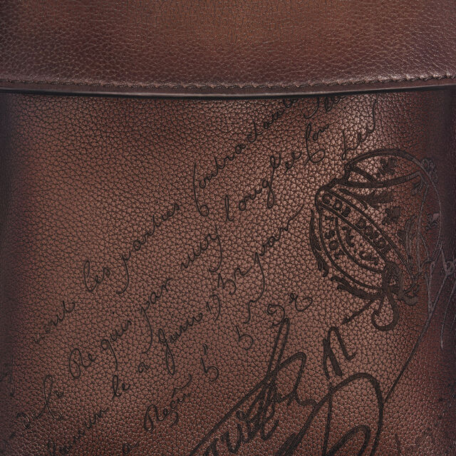 Périple Sling Bag In Scritto Leather, SOFT BROWN, hi-res 8