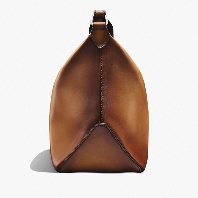 Toujours Soft Zipped Hobo Leather Messenger, ICE GOLD, hi-res 5