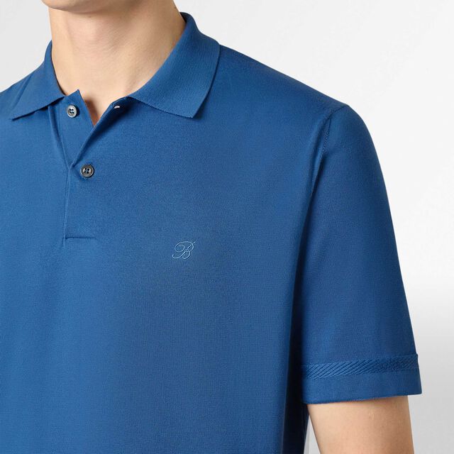Berluti Thabor Short Sleeved Polo, HELVETIA BLUE, hi-res 5