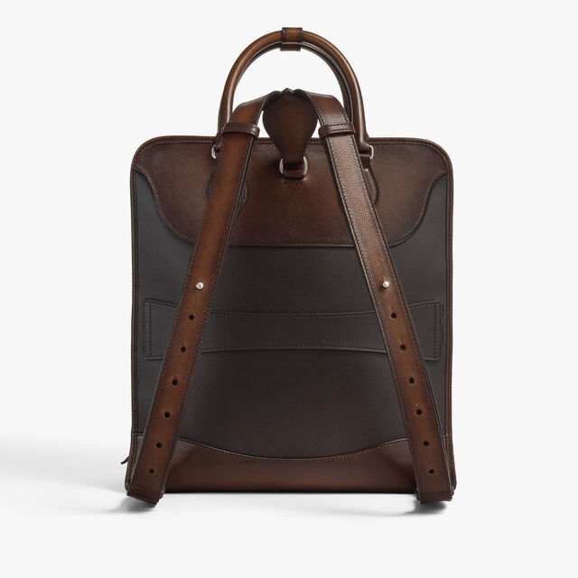 Premier Jour Backpack In Scritto Leather, SOFT BROWN, hi-res 3