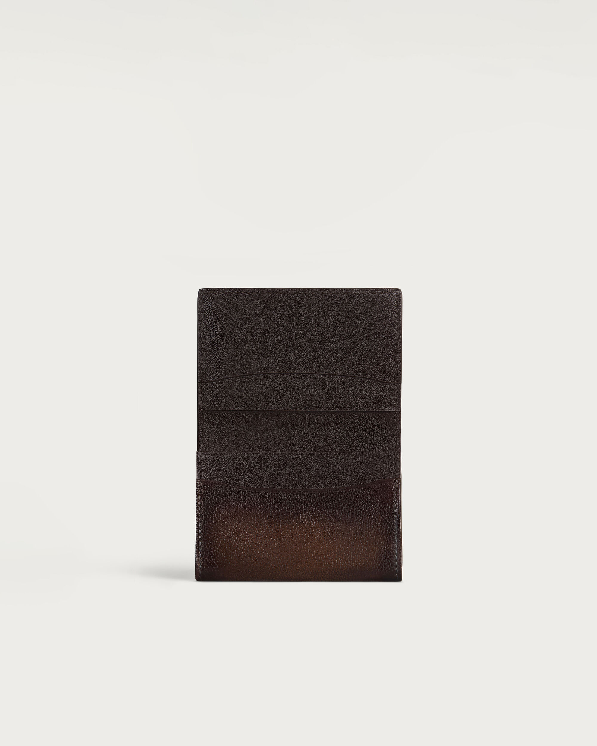 Imbuia Tangram Card Holder, Soft Brown & Midnight Blue, hi-res