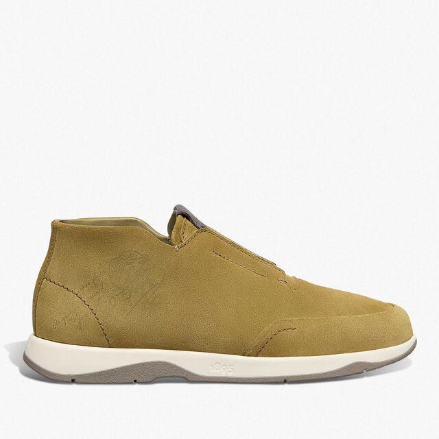 Échappée Scritto Suede Slip-On, ACID GREEN, hi-res 1