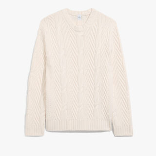 Winter Cable Knit Crewneck, SHELL, hi-res