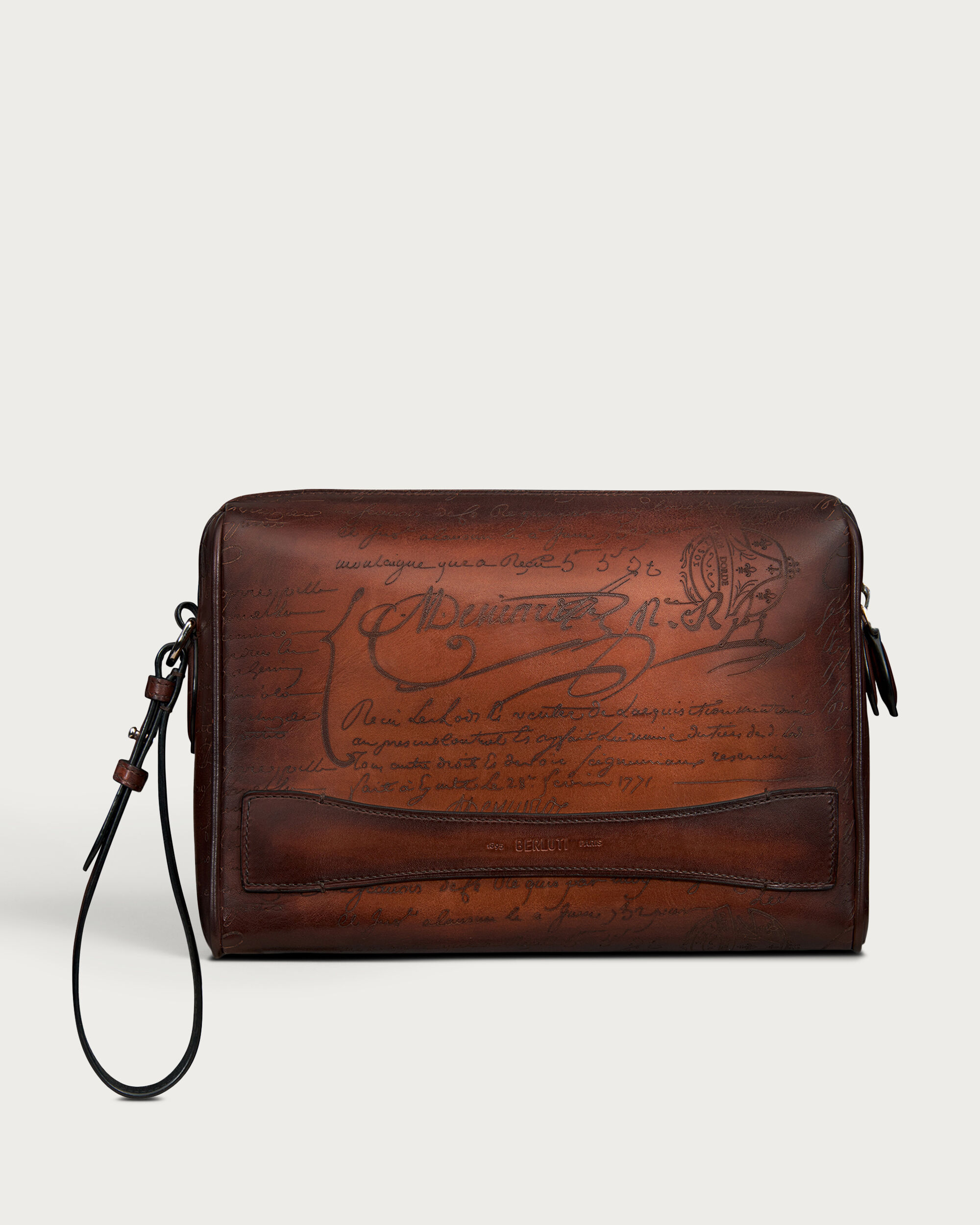 Rosewood Zipped Pouch, Cacao Intenso, hi-res