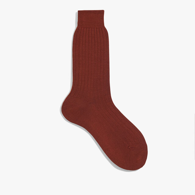 Classic Plain Socks , CHESTNUT BROWN, hi-res 2