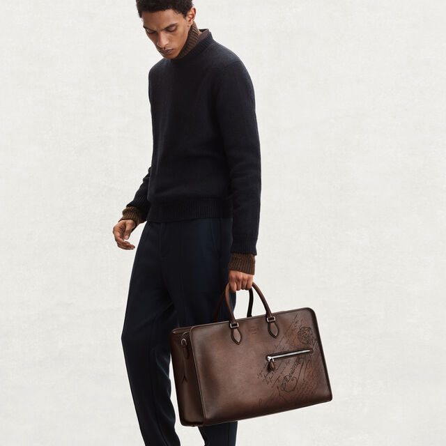 Overnight Scritto Leather Travel Bag