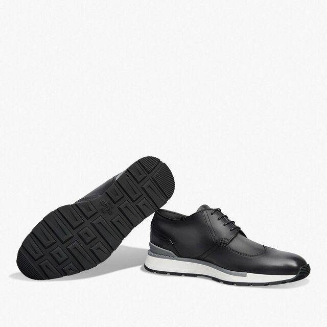 Fast Track Leather Sneaker, NERO GRIGIO, hi-res 4