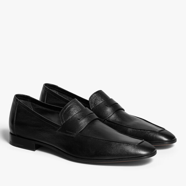 Lorenzo Kangaroo Leather Loafer, NERO, hi-res 4