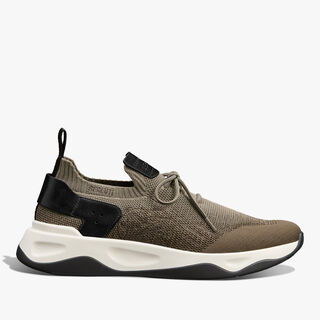 Shadow Scritto Knit And Lagoon Calf Sneaker Shadow Scritto Knit And Lagoon Calf Sneaker