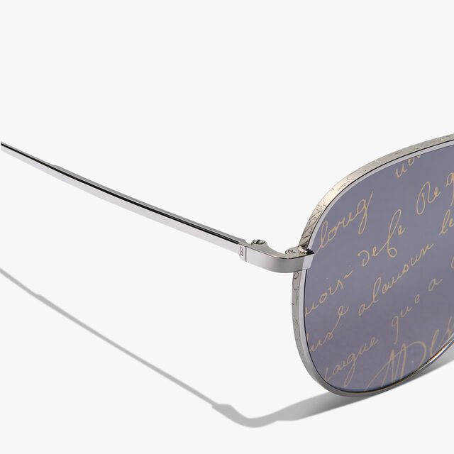 Glint Metal Sunglasses, BLACK GOLD + SCRITTO GOLD, hi-res 3