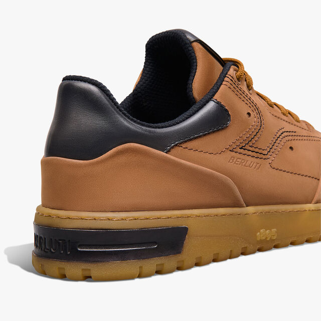 Playoff Nubuck Leather Sneaker, HAVANA, hi-res 5