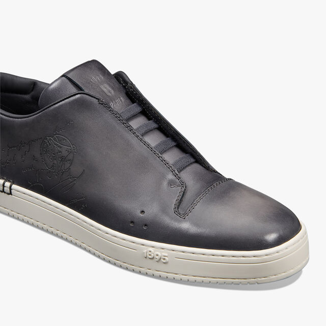 Playtime Scritto Venezia Calf Leather Sneaker Slip On, LIGHT ALUMINIO, hi-res 6