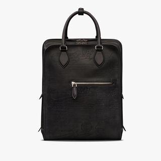 Premier Jour Scritto Leather Backpack, LIGHT ALUMINIO, hi-res