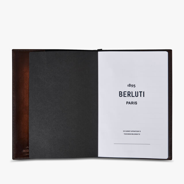 Venezia Scritto Leather A5 Notebook Cover, TDM INTENSO, hi-res 5