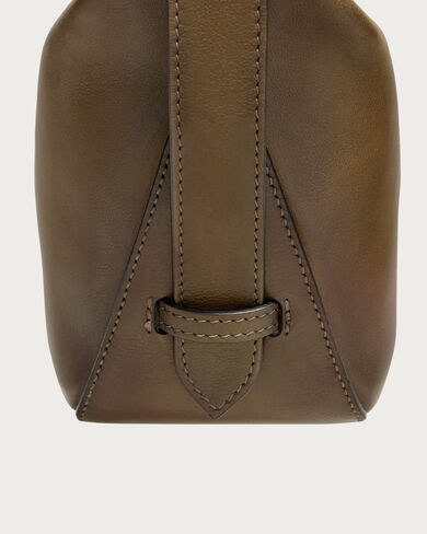 Toujours Soft Zipped Hobo XS Messenger, Dark Kaki, hi-res
