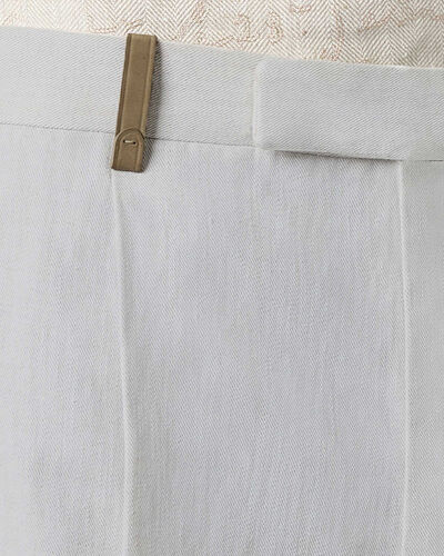 Formal Pleated Shorts, White Canvas, hi-res