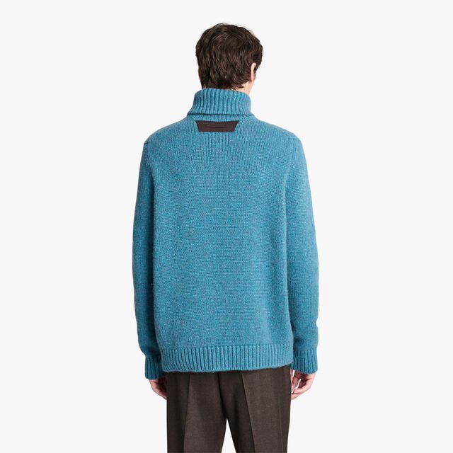 Andy Bar Cashmere Turtle Neck, GREYISH TURQUOISE, hi-res 3