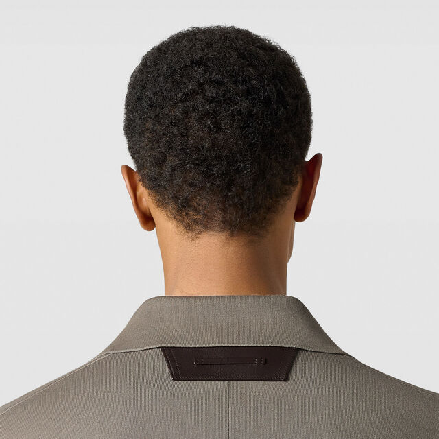 Double Face Scritto Knitted Jacket