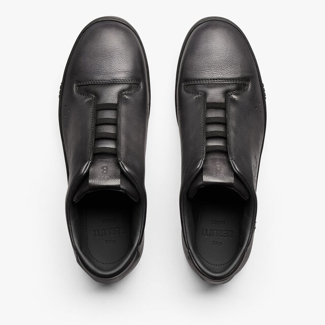 Playtime Scritto Venezia Softy Calf Leather Sneaker Slip-On, NERO GRIGIO, hi-res 3