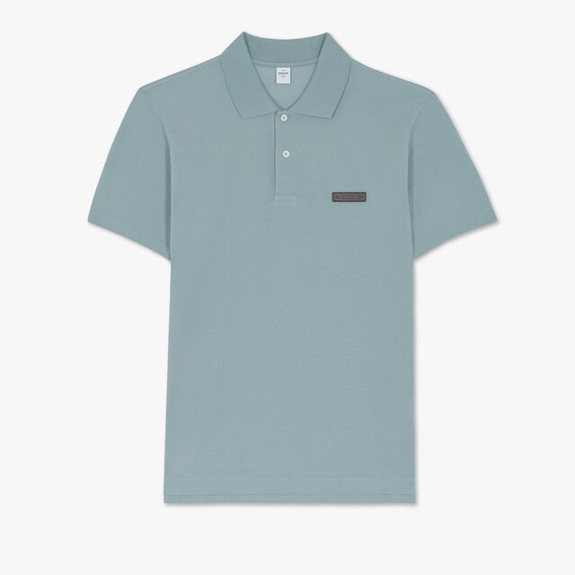 Polo With Leather Tag, ZENITH BLUE, hi-res 1