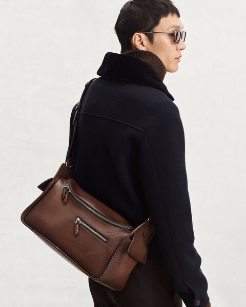 Périple Barrel Bag Messenger, Soft Brown, hi-res