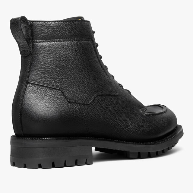 New Oslo Grained Calf Leather Boot , BLACK, hi-res 5