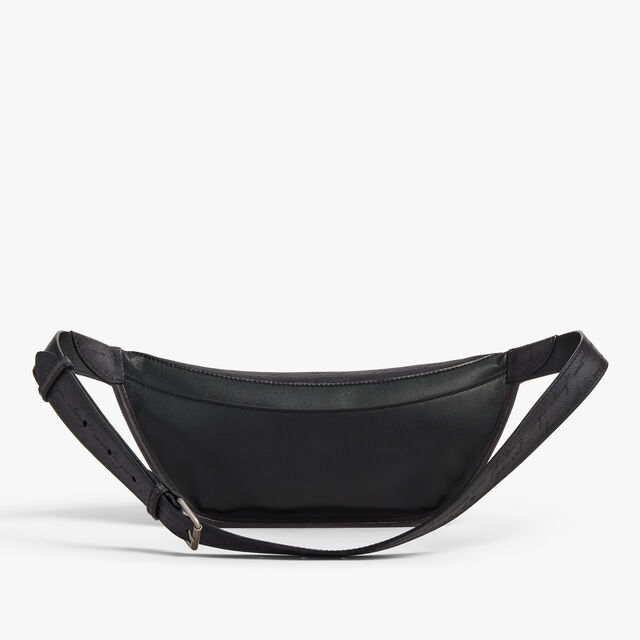 Rider Scritto Leather Belt Bag, NERO GRIGIO, hi-res 3