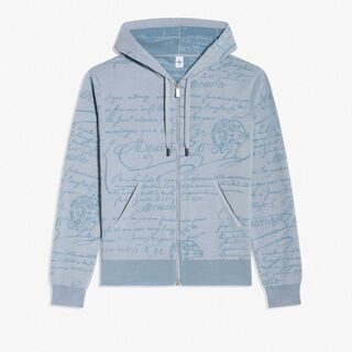 Scritto Wool Zip Up Hoodie, PALE BLUE, hi-res