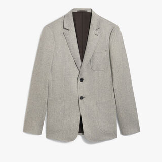 Cashmere Stretch Travel Jacket, LIGHT GREY MELANGE, hi-res