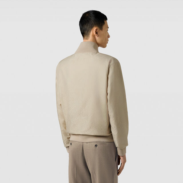 Reversible Scritto Nylon Wool Tracksuit, NATURAL BEIGE, hi-res 3