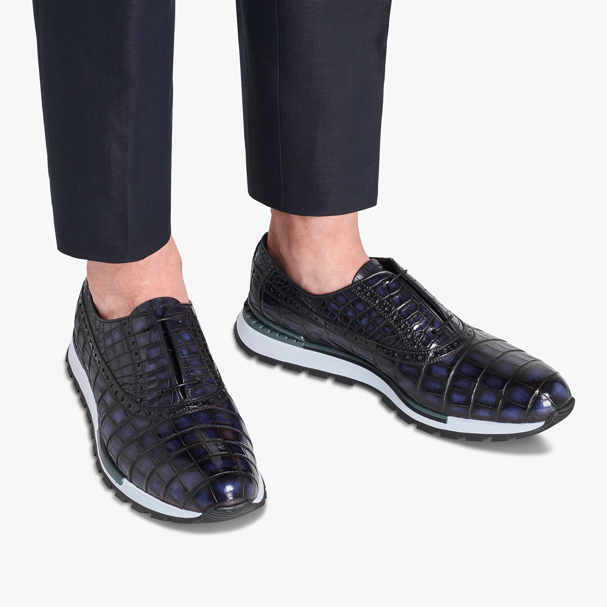 Fast Track Torino Alligator Leather Sneaker Berluti IL