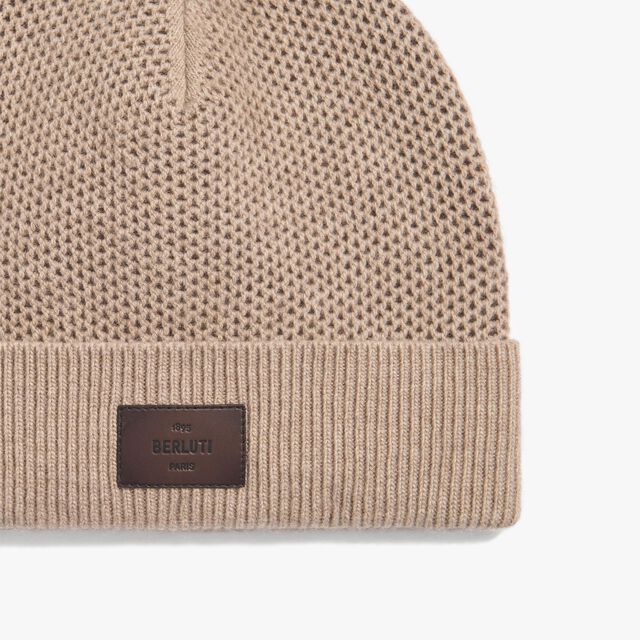 Wool & Cashmere Beanie, FLUFFY BEIGE, hi-res 2