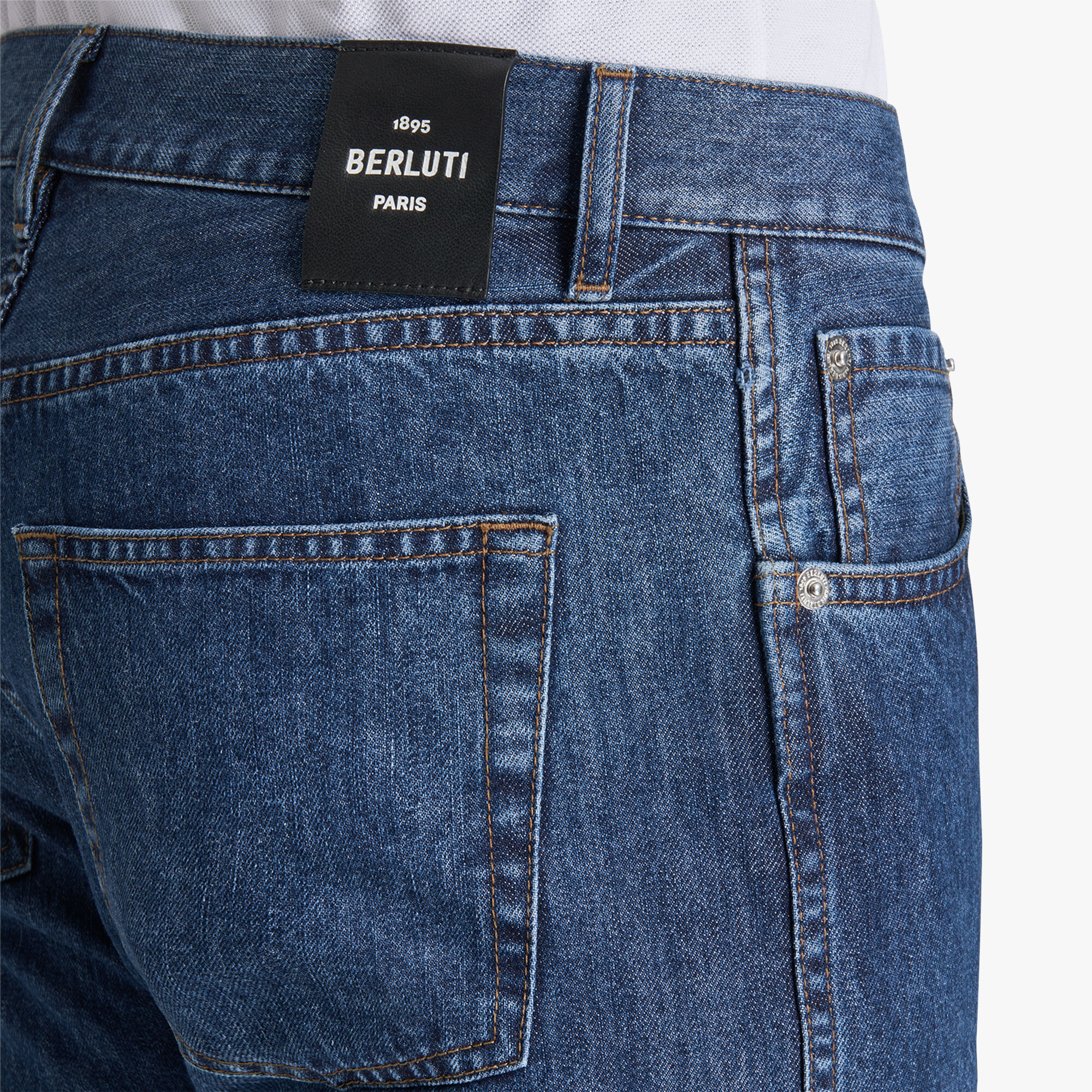 Pantalon En Denim avec Imprim Scritto Berluti FR