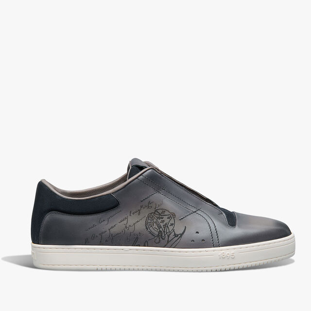 Playtime Scritto Leather Slip-On, GRAPHITE MOSS, hi-res 1