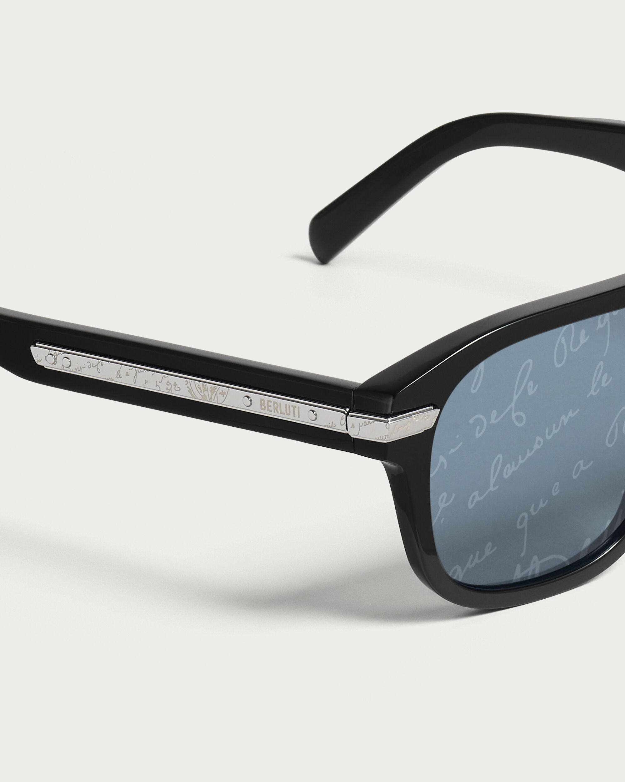 Flare Sunglasses, Black & Grey Scritto Silver, hi-res