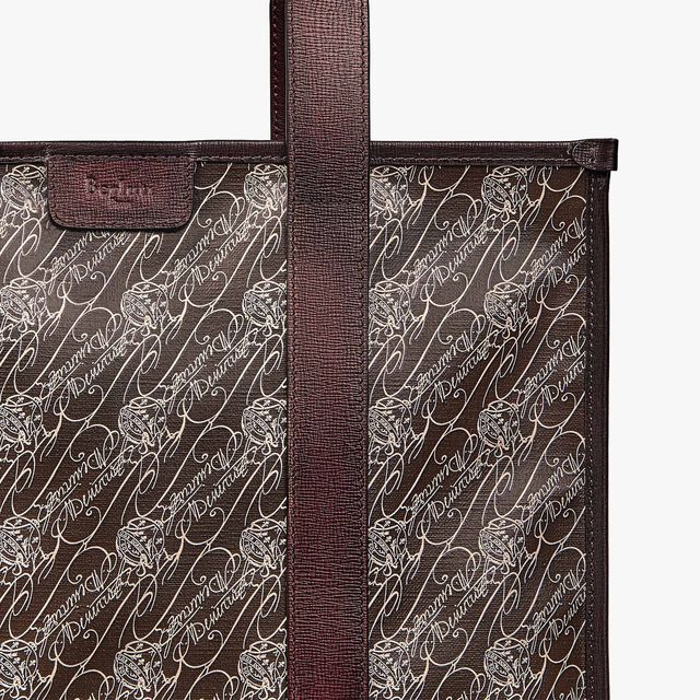 Cabas De Voyage Toile Marbeuf Tote Bag, DARK BROWN + MADURO, hi-res 5