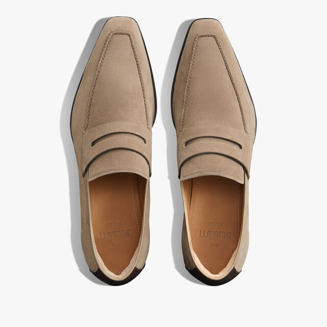 Andy Demesure Flex Camoscio Calf Leather Loafer, VISONE, hi-res 3
