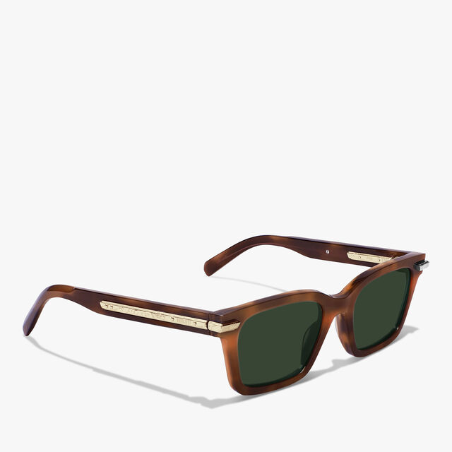 Radiant Acetate Sunglasses, CACAO + GREEN, hi-res 2