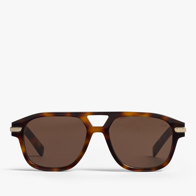 Flare Acetate Sunglasses, CLASSIC HAVANA + SOLID BROWN, hi-res 1