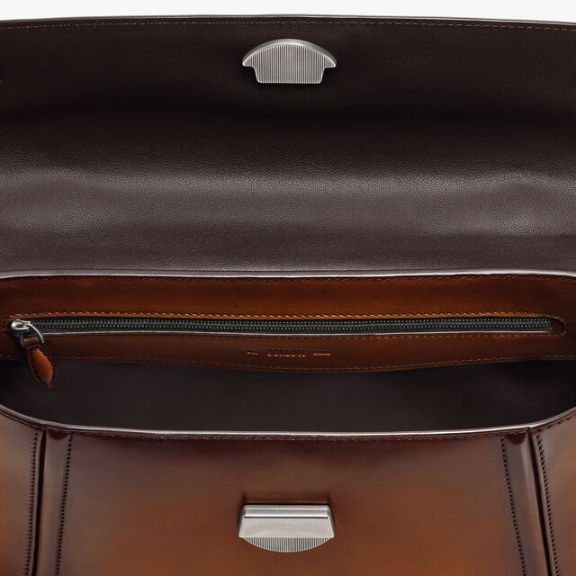 Andy Messenger Leather Briefcase, CACAO INTENSO, hi-res 7