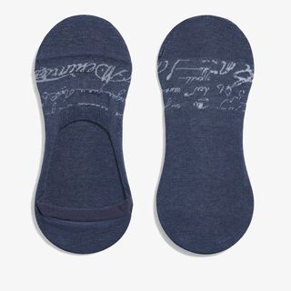 Shadow Cotton Ghost Socks, BLUE CHARCOAL, hi-res
