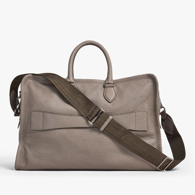 Overnight Leather Travel bag, TAUPE, hi-res 2