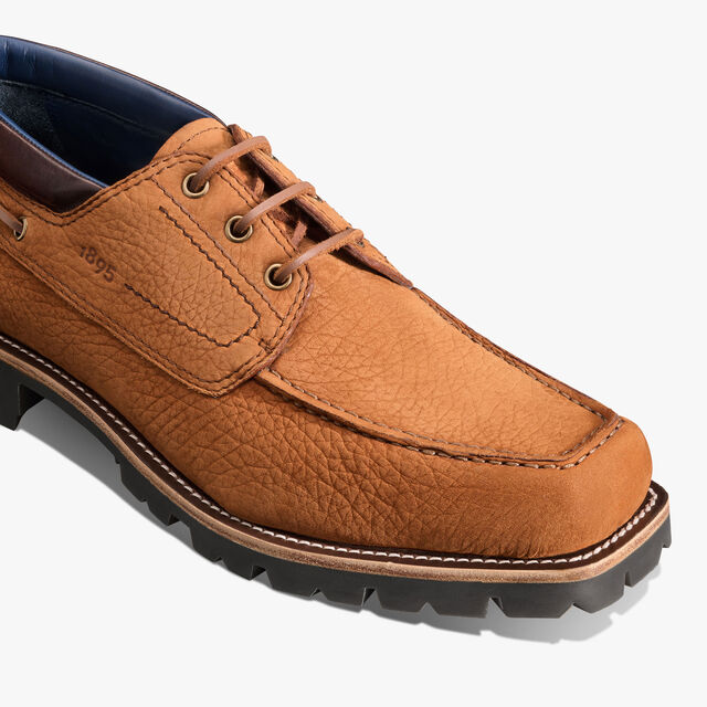 Grand Chemin Nubuck Leather Derby, WALNUT BROWN, hi-res 6